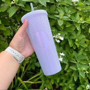 Starbucks Venti Icy White Lilac Shift Diamond Studded Tumbler